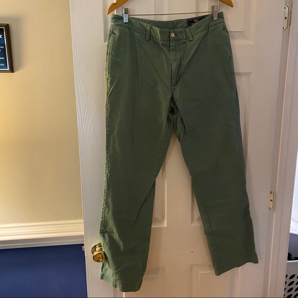 BARELY WORN Vineyard Vines Green Pants!! 33x32